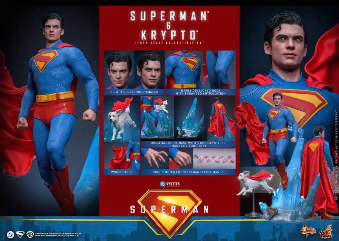

In Stock HT MMS812 2025 New Movie Version Superman Little Krypton Suit 1/6 Scale Figure Model Collection Gift