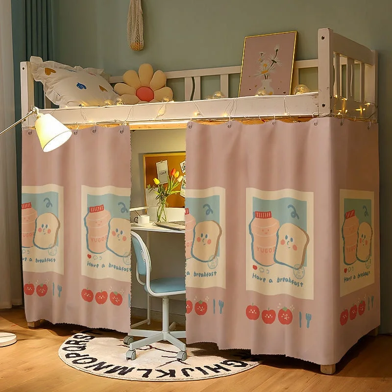 [ستارة سرير عنبر] ستارة غرفة النوم ستارة مكتب عنبر سكن الطالب ستارة الأرضية العلوية والسفلية للنساء Cu