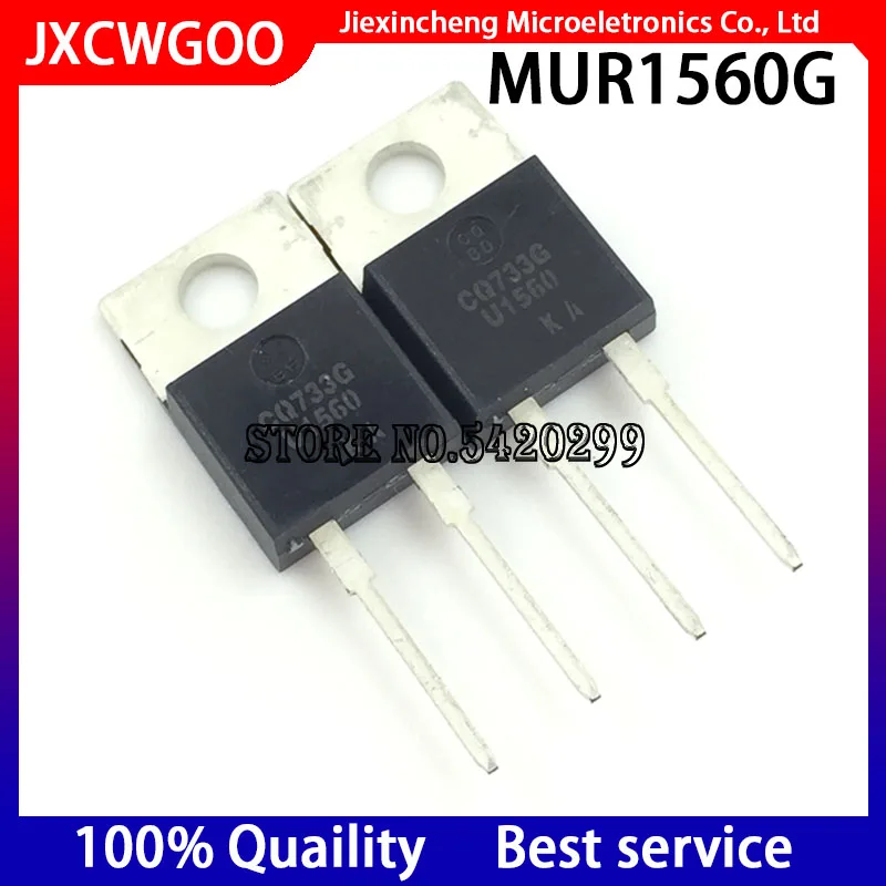 10PCS 100% New original U1560G MUR1560G MUR1560 600V 15A TO-220 Ultra fast recovery diode