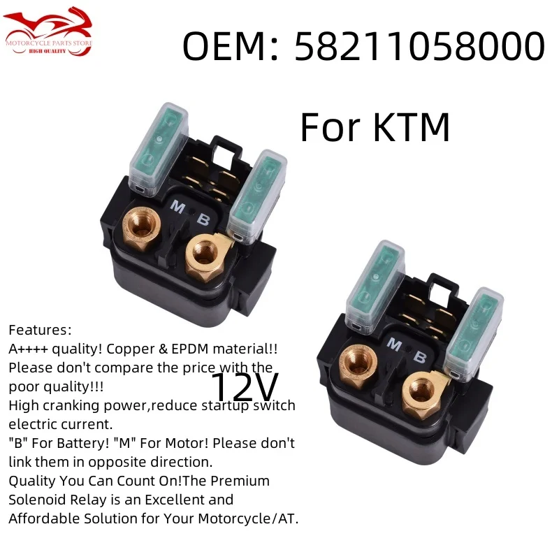 Starter Relay For KT/M 200 250 300 350 400 450 500 525 625 690 640 625 ATV EXC-F/R SX-F XC ADV SMC SMR 990 950 1050 1190 1290 RC