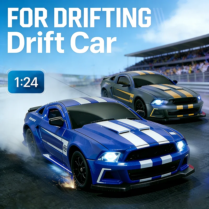 

1/24 RC Drift Car 2.4G 4WD Remote Control, 20KM/H High Speed Racing Car with LED Lights,ESP,Ideal toy gift for Kids Boys
