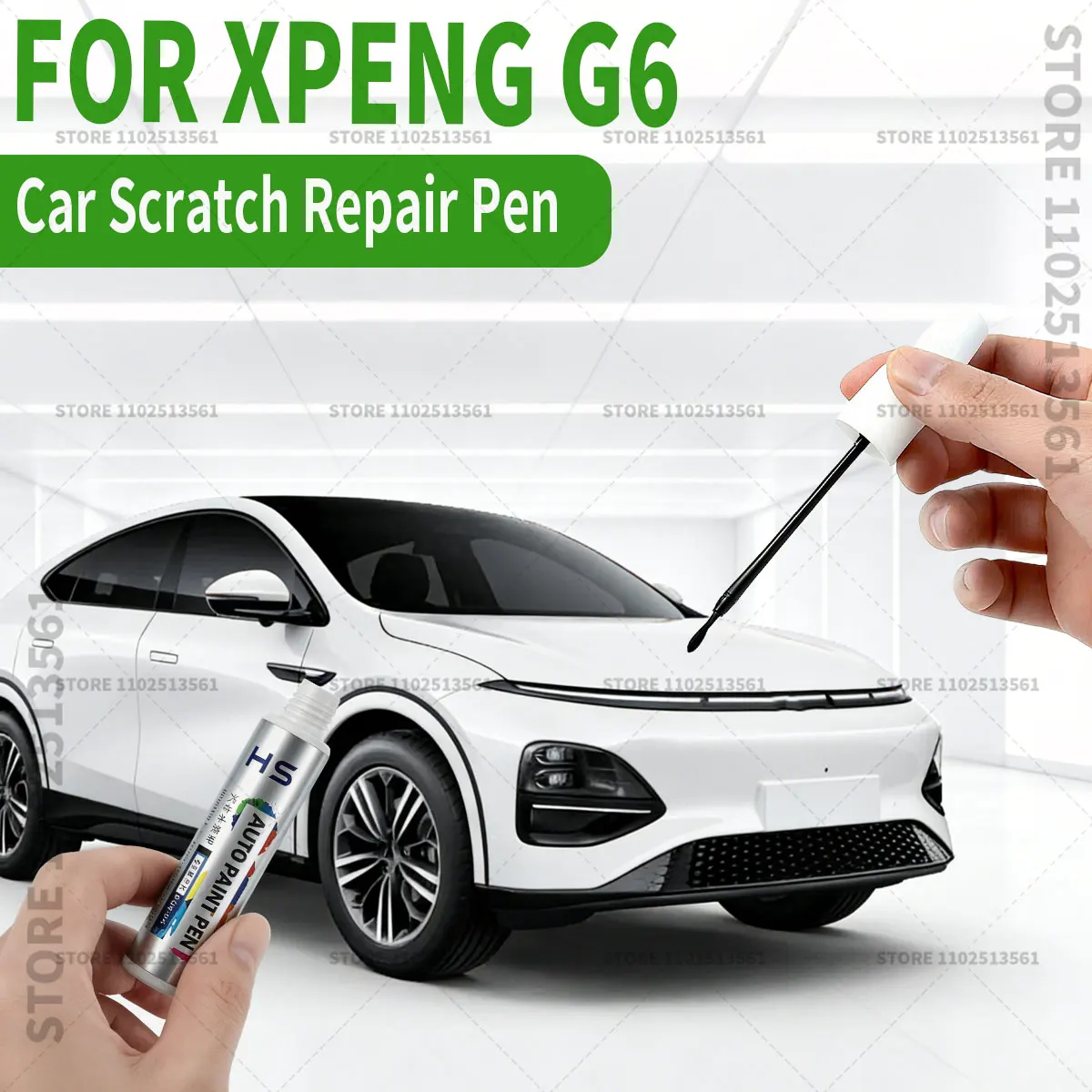 Car Paint Repair Pen For XPeng G6 Paint Scratch Repair Accessories Black 111 Blue 125 Orange AC White 118 Gray 123 Silver 119