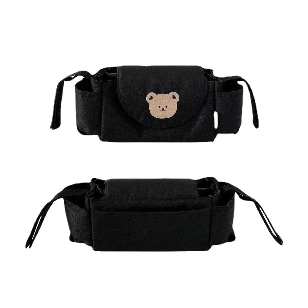 Kinderwagen tasche Baby windel Mumien tasche große Kapazität Kinderwagen Veranstalter Getränke halter Fütterung flasche Kinderwagen Zubehör Hänge tasche