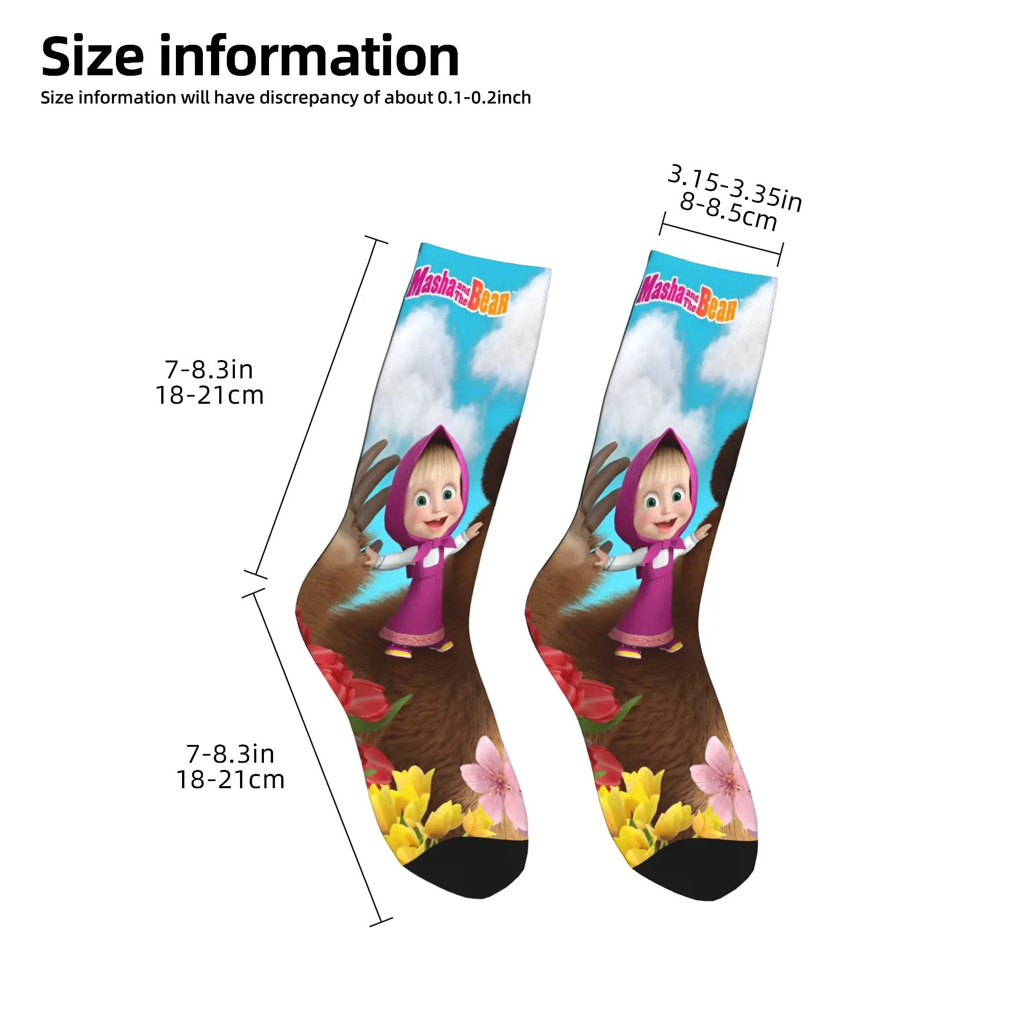 Harajuku  Men Women Socks m-mashas anime cartoon  Accessories Comfortable  Skateboard Socks All Season