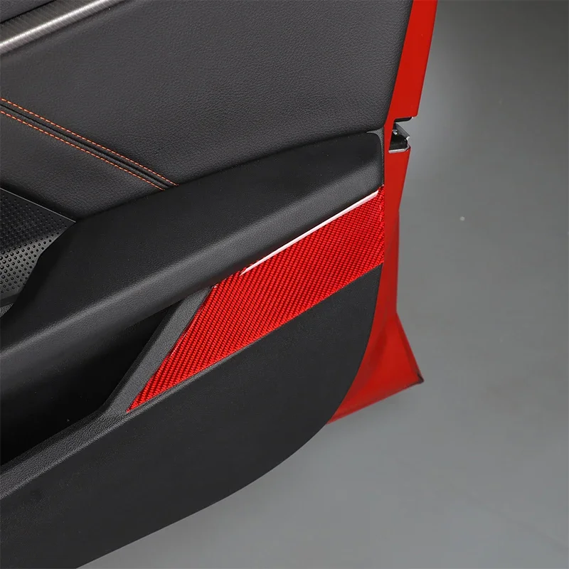 For 2020-2023 BMW 2 Series soft carbon fiber car interior door panel decorative sticker car interior protection accessories 4Pcs