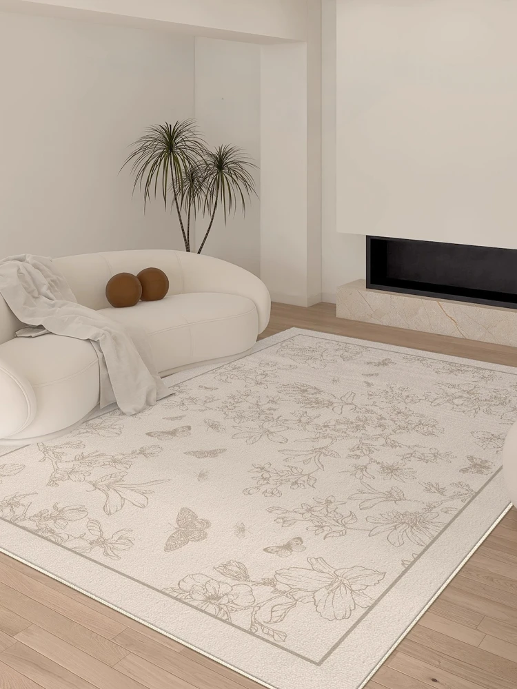 Französisch Stil Wohnzimmer großflächigen Teppich beige Schlafzimmer Teppich Blumen blatt Muster Dekoration Teppich Luxus Kunst Arbeits zimmer Teppiche ig