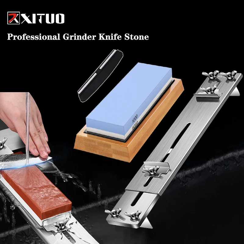 

XITUO Knife Sharpener Whetstone Sharpening Stones Grinding Stone Water Stone Kitchen Sharpening Stone Grindstone Oilstone #6000