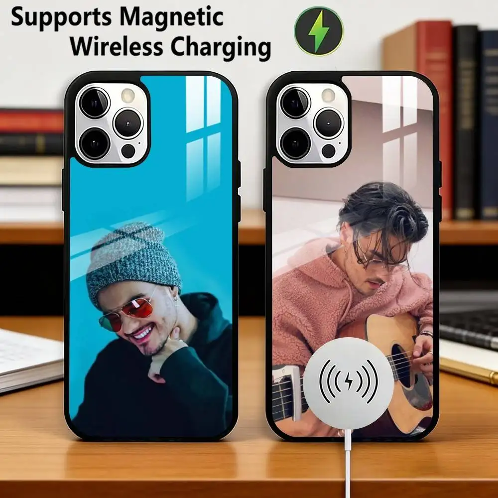 A-Abraham-Mateo Latin Pop Phone Case For iPhone18 17,16,15,14,13,12,11 Plus,Pro Supports Magnetic Wireless Charging Gift