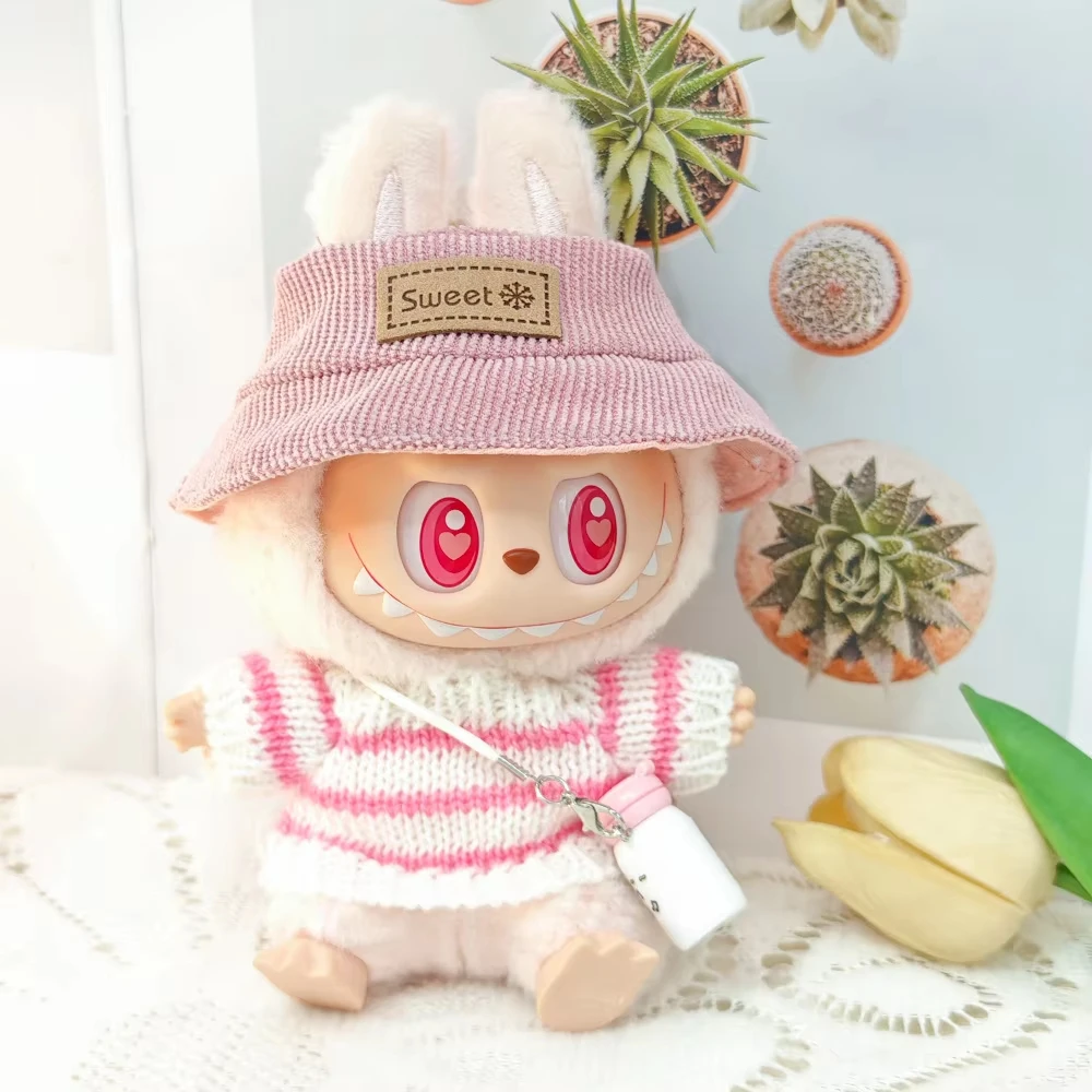 Per vestiti Labbubu Accessori per bambole Labubu Gioielli Kawaii Ornamento per bambole carine Regalo di Natale Portachiavi Labubu creativo Giocattoli per bambini