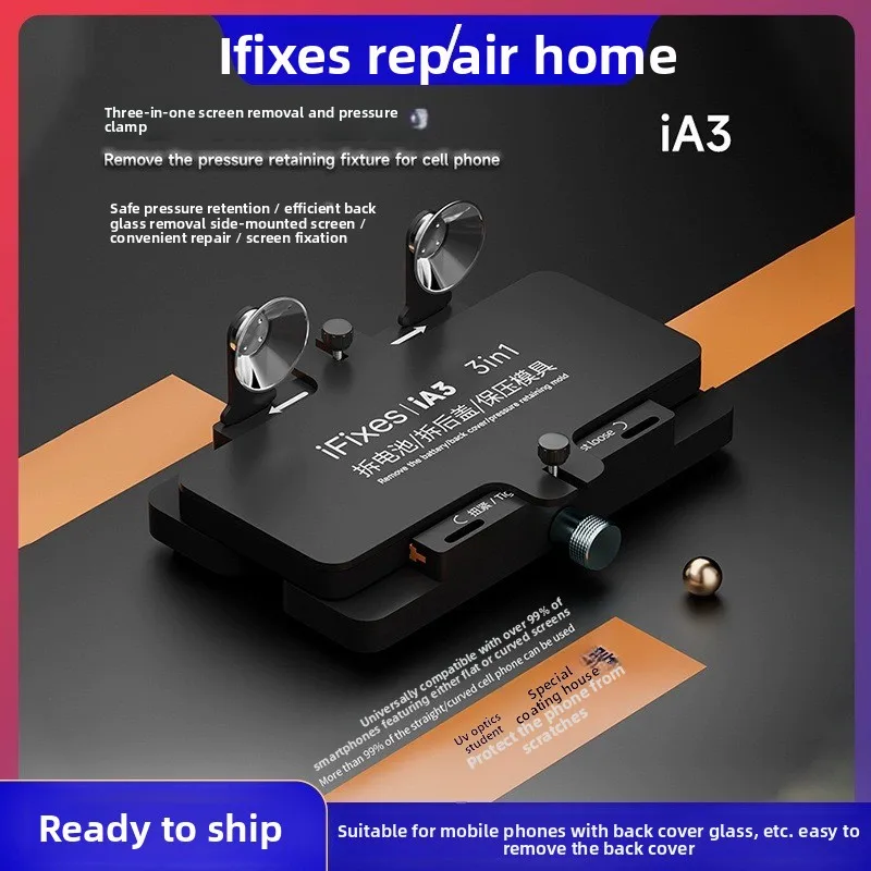 Multifunctional IA3 Fixing Clamp for iPhone Screen Side Mount Back Glass Separating and Pressing Repair Tool
