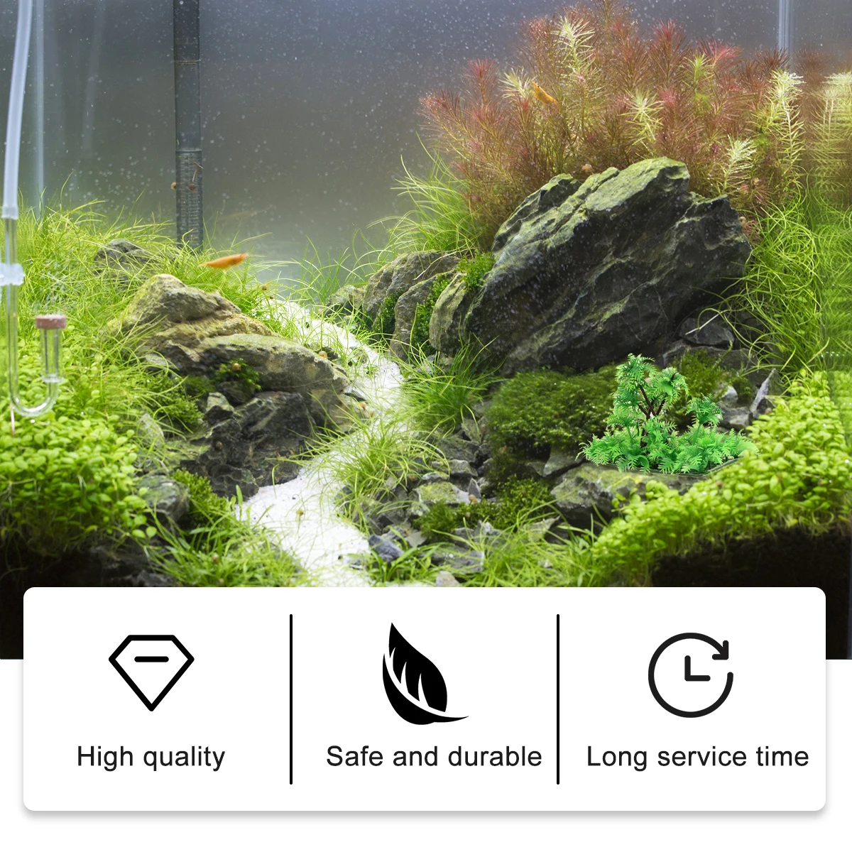 

1Pcs Artificial Tree for Aquariums Premium Material Long-Lasting Fish Tank Ornaments Realistic Underwater Decor