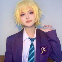 Lingneng 100% COS clothing Huaze Huiqi cosplay clothing School uniform Full set of anime clothing Wig