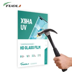 TUOLI-X9HA HD Curvo Filme Protetor de Tela, Nano Líquido, Cola UV, Vidro Temperado, Claro, Telefone Móvel Universal, Qualquer Tipo, 50Pcs