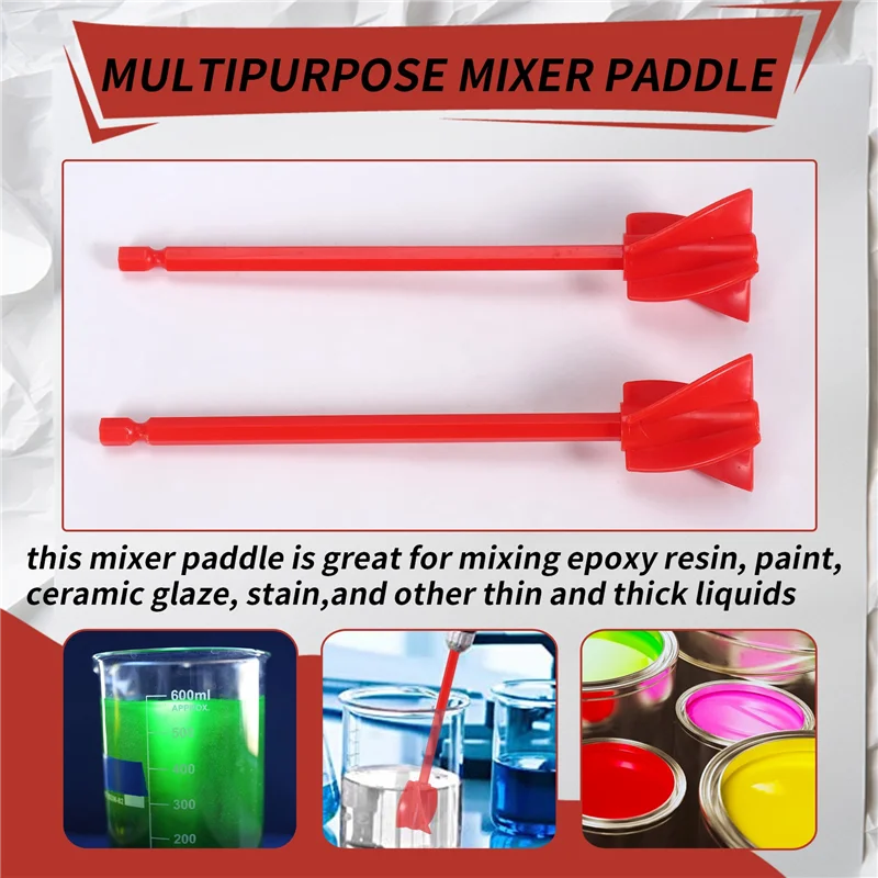 가전 부품 수지 믹서 패들, 드릴용 에폭시 믹서 부착물, 재사용 가능한 페인트 교반기 드릴 부착물