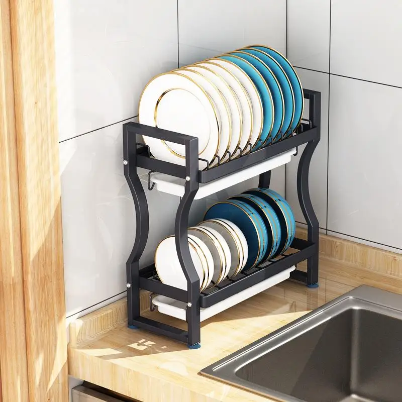 Egouttoir-de-cuisine-etroit-en-acier-inoxydable-support-de-rangement-pour-bols-et-assiettes-organisateur-de-vaisselle-de-style-nordique