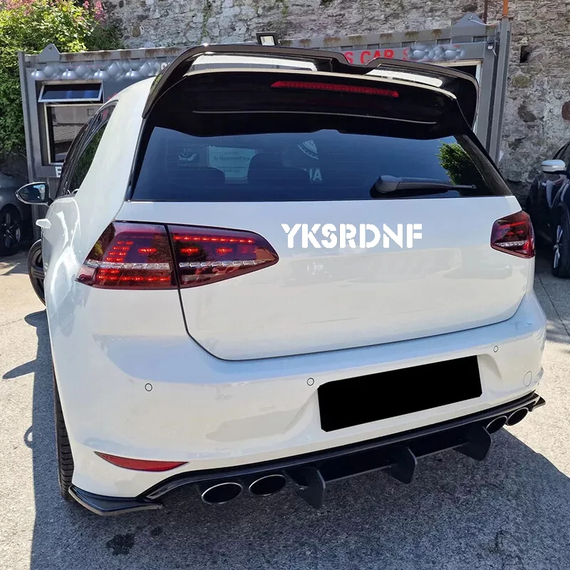 Dachspoiler im Oettinger-Stil für Volkswagen Golf7 mk7 7,5 gti gtd gte (nicht für r) abs Kunststoff-Heckspoiler Aleron 2020-