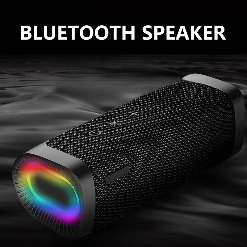 

EBS-607 Portable Bluetooth Speaker RGB HiFi Stereo Subwoofer Surround Soundbar LED Ambient Light Speakers Caixa De Som Bluetooth