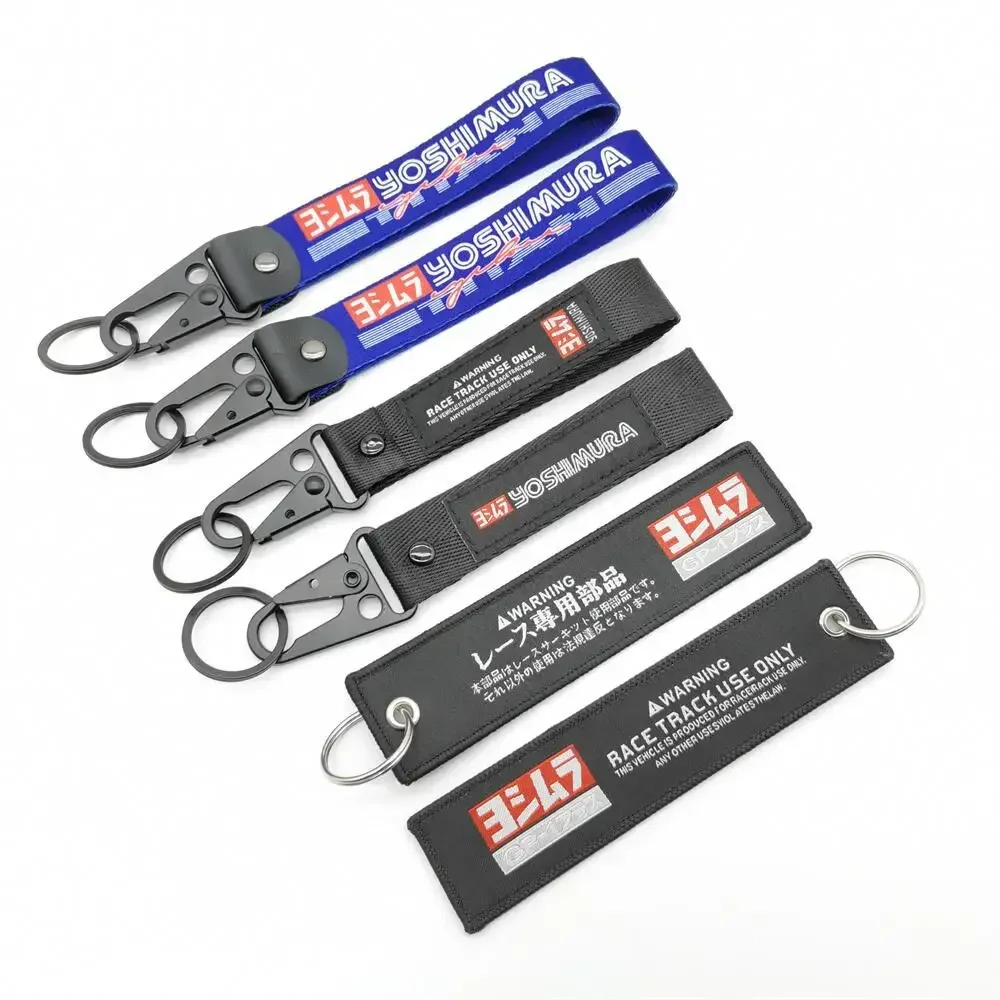 

Motorcycle Keyring Yoshimura Racing Keychains JDM Style Key Strap For Honda Toyota Nissan Mazda Suzuki Key Holder Accessories