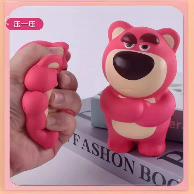 2024 New Disney Stitch Lotso Squeeze Toys Pu Soft Rubber Material Cartoon Stress Reliever Toy Children'S Birthday Gift