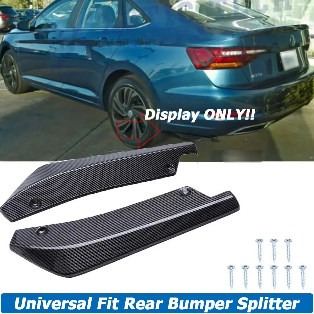 Rear Bumper Diffuser Splitter Cover Side Canards Lips Trim Sticker for Volkswagen VW GOLF 7 MK7 GTI Jetta 6 MK6 Car Accessories