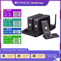 Retekess TD157 restaurant pager wireless calling system coasters buzzer beeper bell receivers for food truck fast food cafe bar