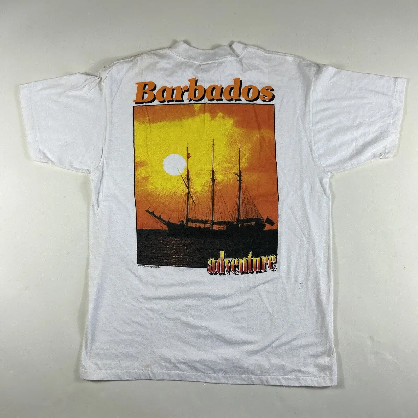 Vintage 1993 Adventure Barbados T Shirt Size L