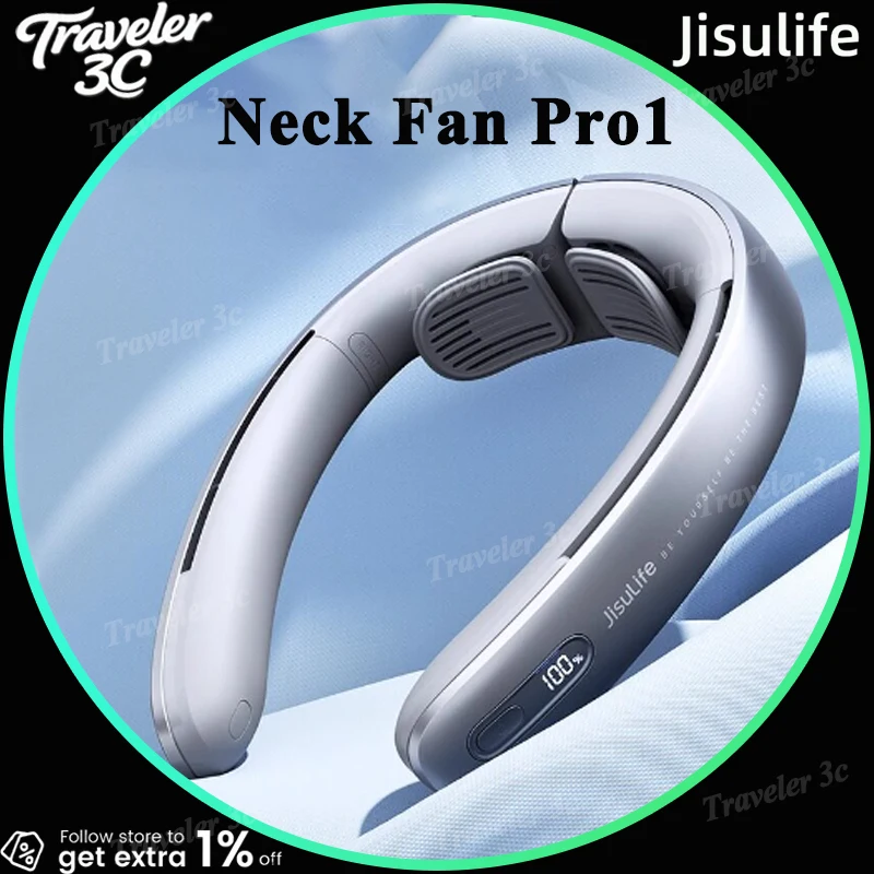 jisulife-neck-fan-pro1-hanging-neck-fan-100-files-wind-power-super-long-battery-life-hanging-neck-small-fan-quiet-fan-gift