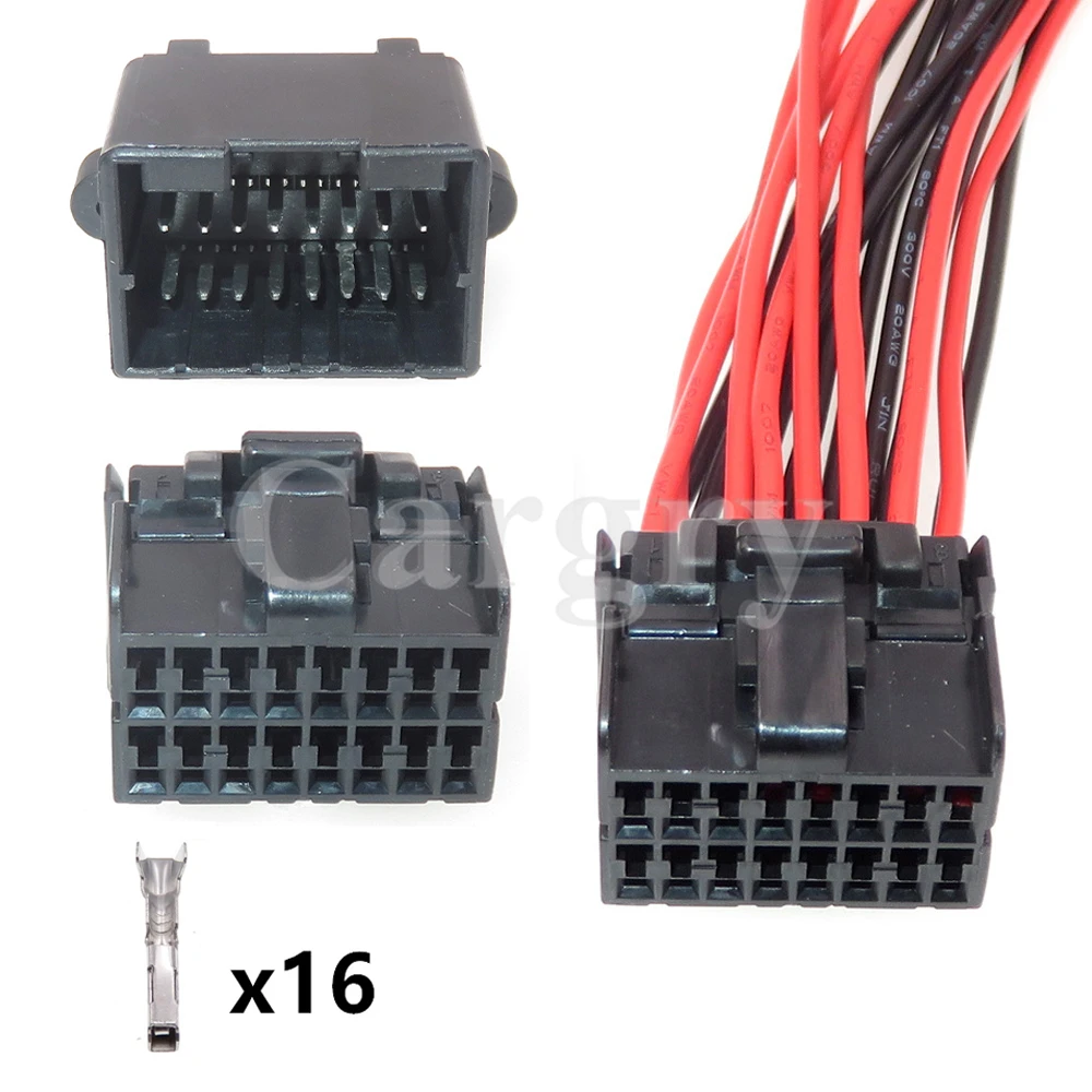 Adaptador de cable eléctrico para automóvil, conector PCB para automóvil, 16P, 174053-2, 174046-1, 174046-2, 1 Juego