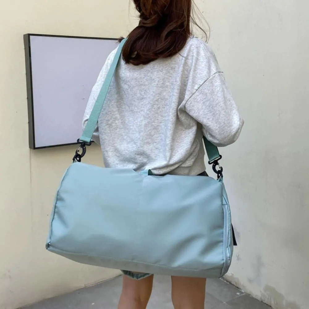 

Portable Oxford Carry On Travel Bag Large Capacity Waterproof Storage Handbag Wet Dry Separation Travel Tote Bag Business