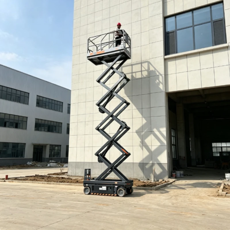 6-16m Large Loading Capacity Electric Mobile Hydraulic Lift Cart Rechargeable Battery Warehouse Logistics Lifting Platform