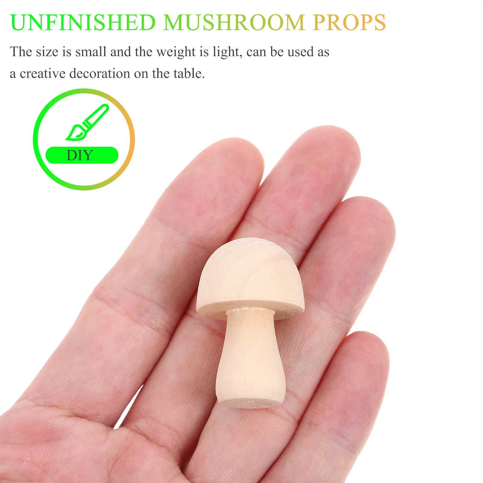10Pcs DIY Graffiti Wooden Mushroom Adorns Perfect for Home Schools Kindergartens Gift Choice Unfinished Mushroom Models