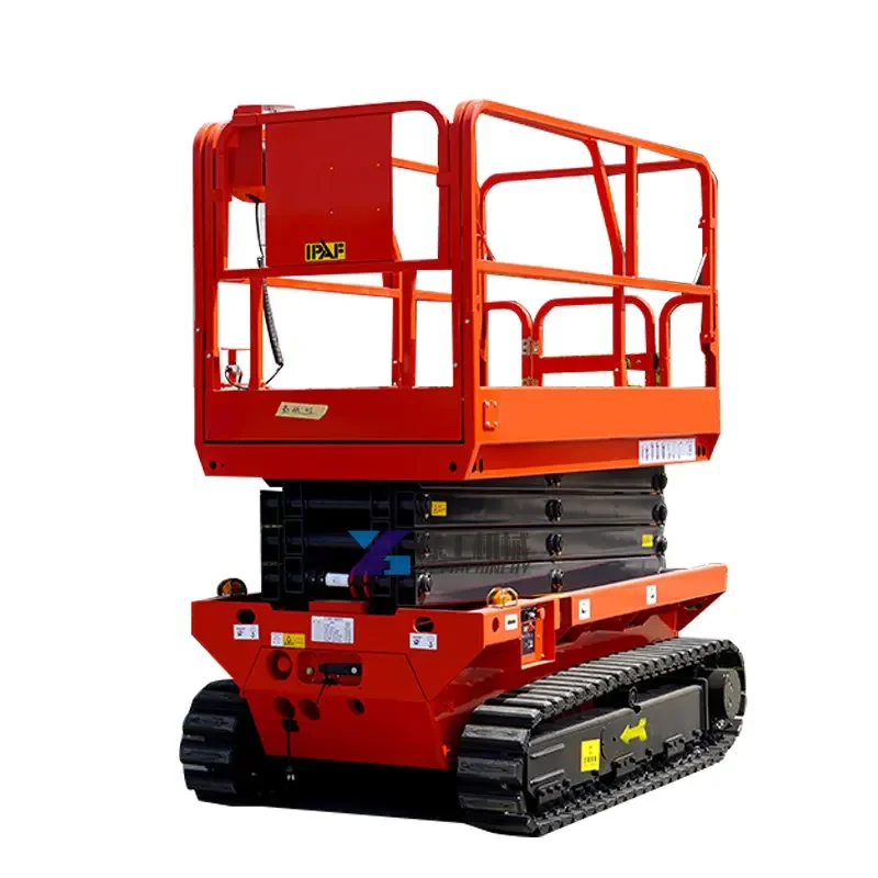 YG Wheel Type Working Platform 200kg 230kg 450kg Mobile Self-propelled Aerial Scissor Lift Platform With 10m 12m 14m Lifting