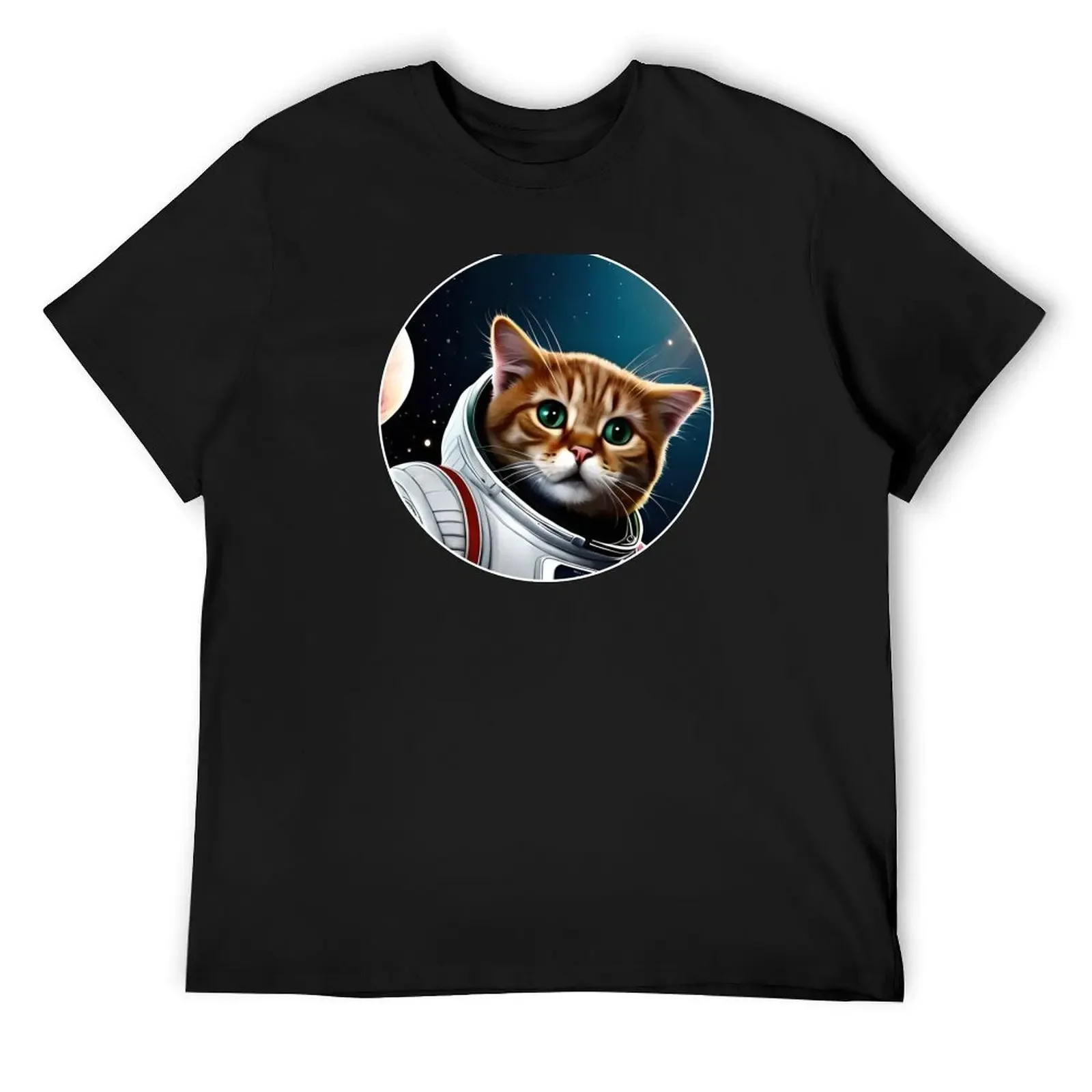 

Футболка Ginger Tabby Astronaut Cat Traveling In Space, дизайнерские рубашки, забавные футболки, забавные подарки, одежда для мужчин