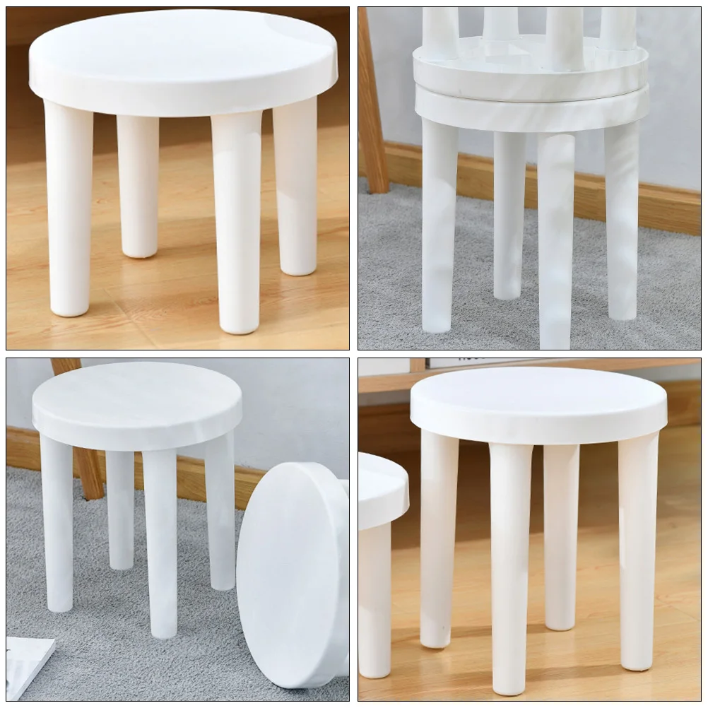 

Plastic Stool Small for Toilet Toddler Step Mini Stools Low Square Shower Home Portable Practical Lightweight