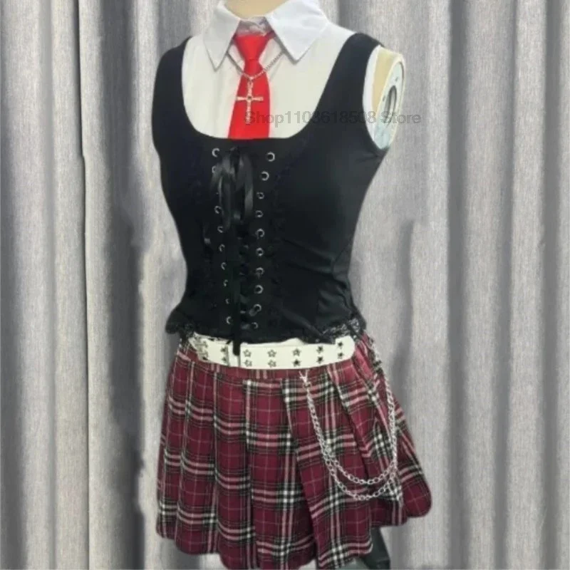 Misa Amane Cosplay Note Death Cosplay Costume Debut Daily Sexy Dress Subculture Necklace y2k GothLoli Uniform Outfit Wig