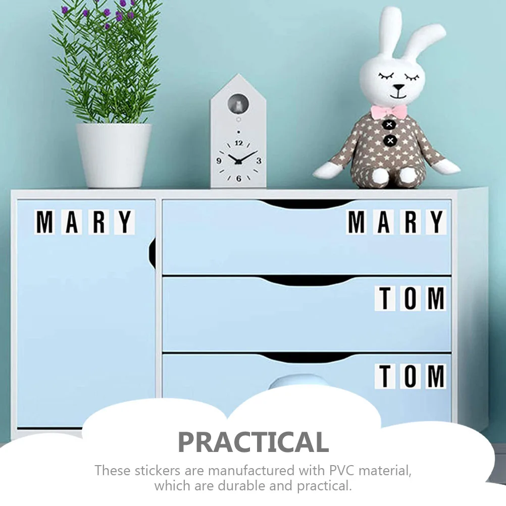 

10 Sheets PVC Number Letter Stickers Self Adhesive Alphabet Stickers Vinyl Decals for Mailbox Doors Cars Removable