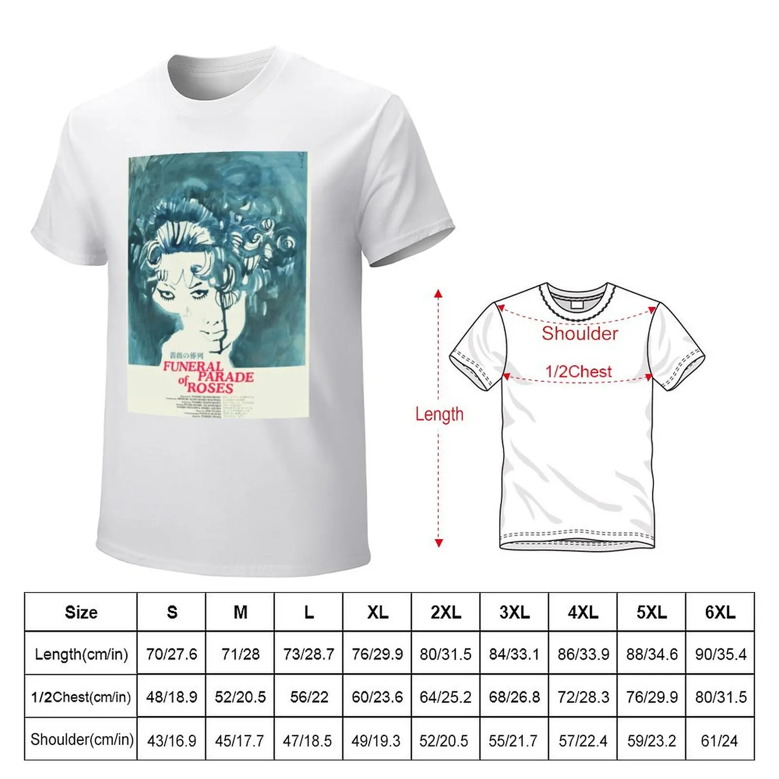 Funeral Parade of Roses T-Shirt customs design your own new edition graphics summer tops T-shirt men