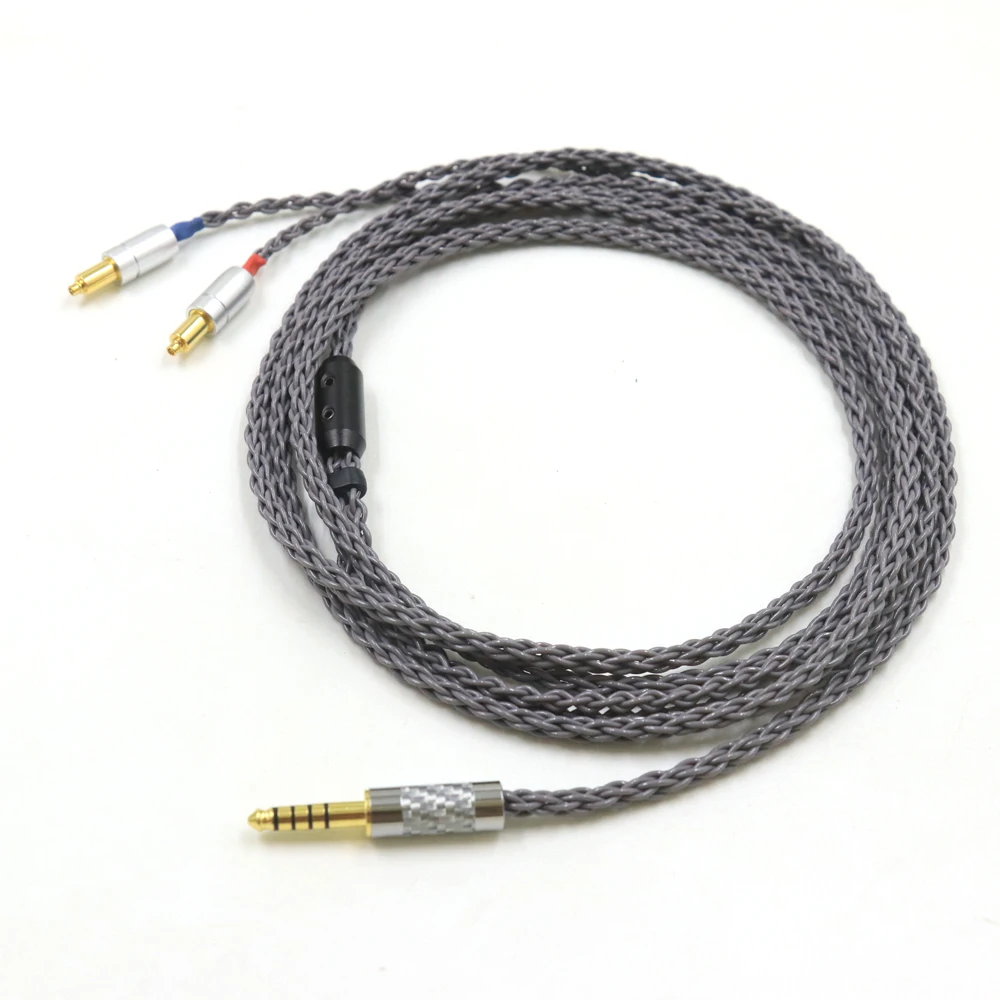 

New HiFi 8 Core Silver Plated OCC Earphone Cable For Shure SRH1540 SRH1840 SRH1440 Headphone Upgrade Cables