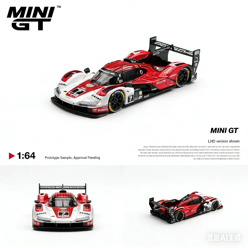 

MINI GT 1:64 #7 2025 IMSA Champion Cast-pressed realistic alloy car model, boys' holiday gift toy, adult collection piece.