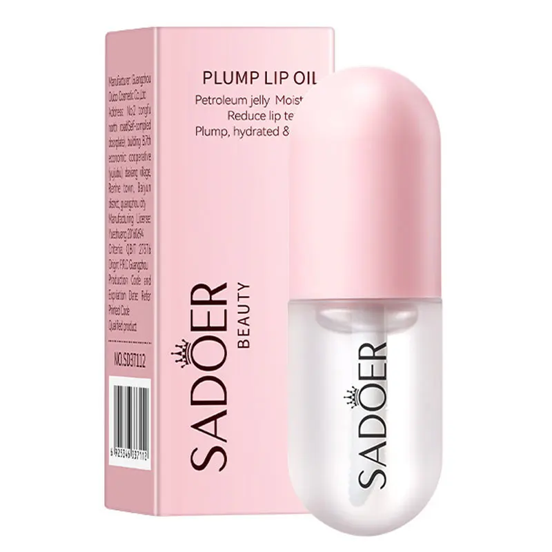 SADOER Plump Lip Oil Lips Plumper Moisturizing Nourishing Brightening Hydrating Lipstick Lips Skin Care Cosmetics