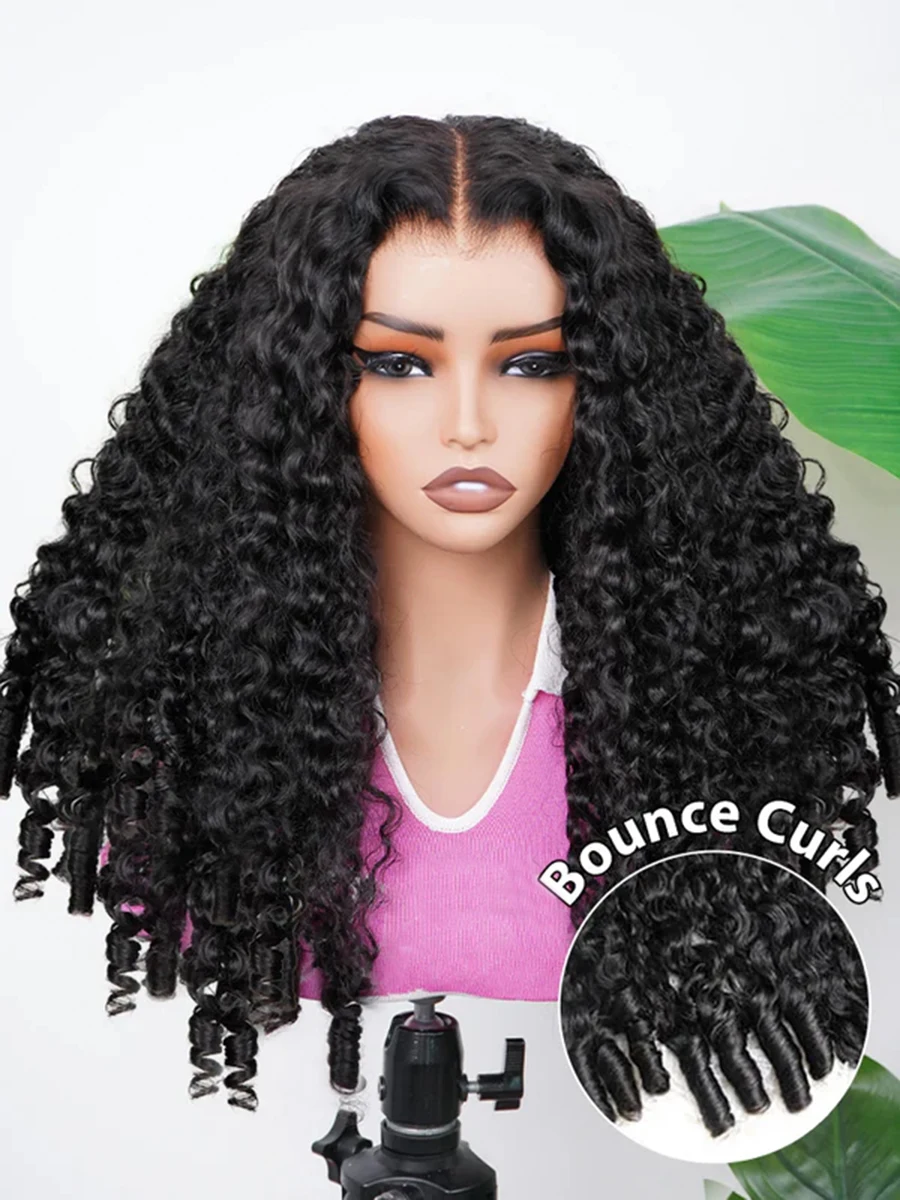 วิกผมแท้แบบลอนหยิกพม่า ขนาด 40 นิ้ว 13x4 สำหรับผู้หญิง ผมบราซิล ความหนาแน่น 220% 13x6 ลอนลึกแบบ HD โปร่งใส วิกผมแบบเต็มศีรษะ