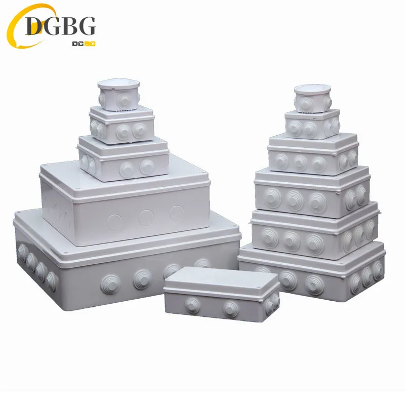 RA RT Wholesale ABS Plastic IP65 IP55 Waterproof Junction Box DIY Outdoor Electrical Connection Box Cable Branch Box