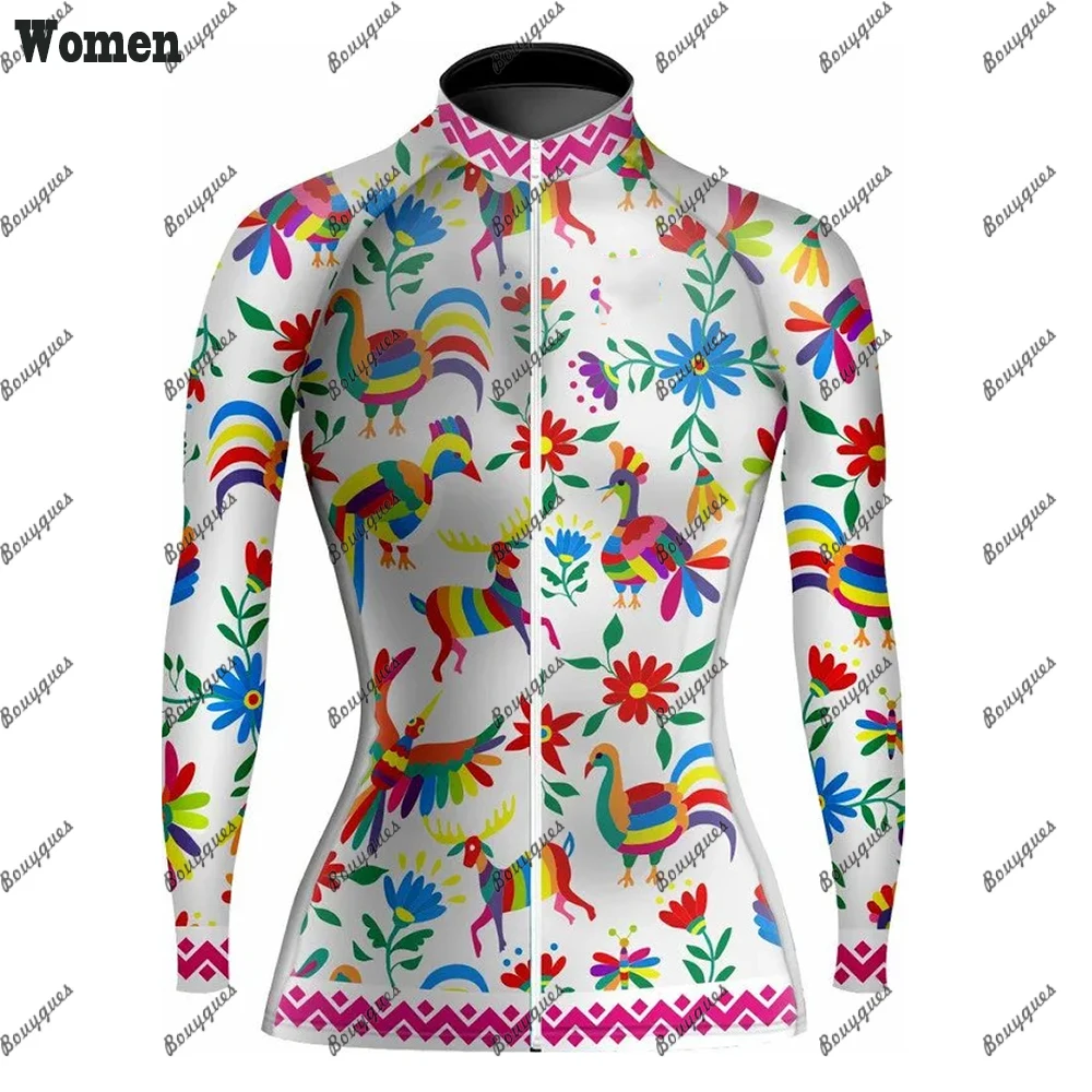 New Women\'s Cycling Jersey MTB Jersey Bicycle Team Cycling Shirt  Long Sleeve Bike Wear Summer Winter Premium Cycle Clothes