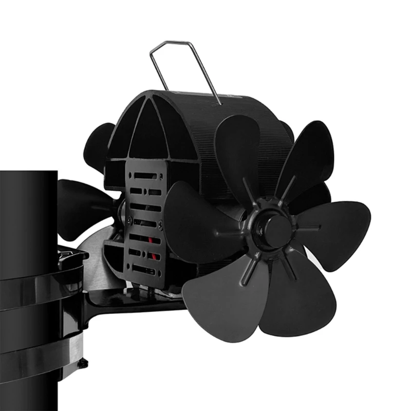 

DY4206 18Blades Fireplace Fan 3 Motors Chimney Fan Energy-saving Oven Fan Non Electricity Required Oven Heat Powered