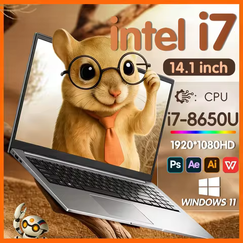 2026 NEW Windows 11 Pro Laptops Intel Core i7 8650U 16GB RAM 1TB SSD Office Gamer Study notebook Computer PC