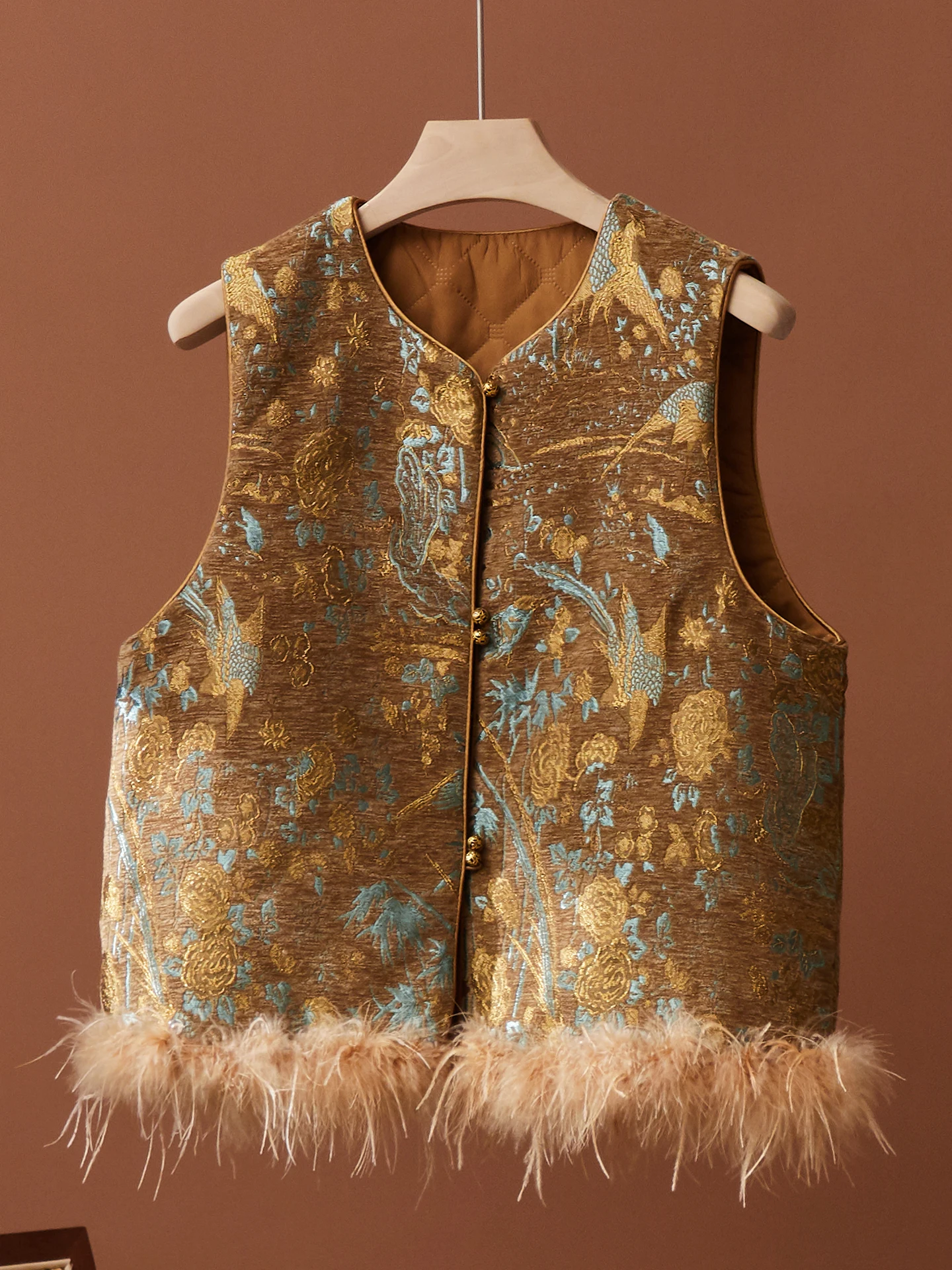Beautiful Unique Design Knitted Dress And Vest Set Autumn Winter Chinese Style Women's Fashion Two-Piece Suit Warm Long Sleeve view 2