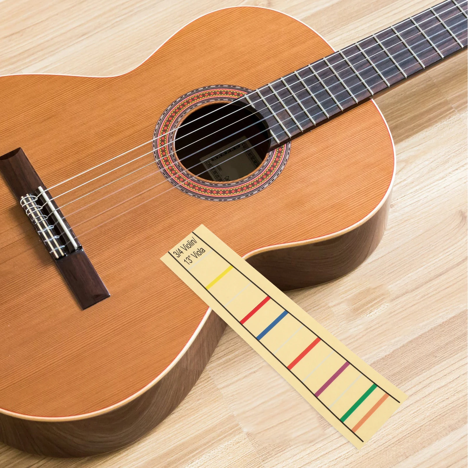 

Viola Fingerboard Sticker 13 Inch Position Label for 3/4 Viola Easy Remove No Residue Fret Guide Tape Violin Cello Accessory