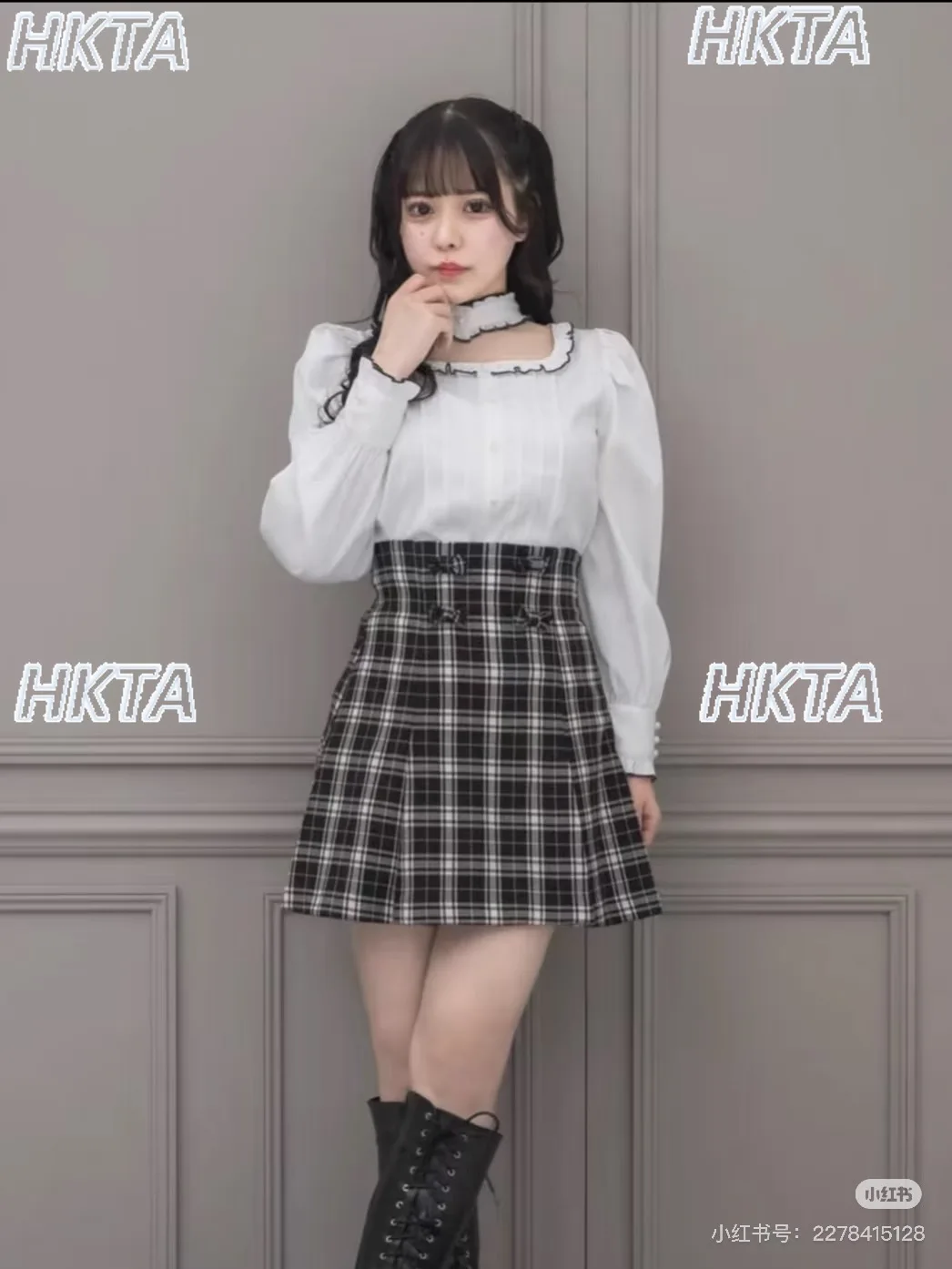 

Japanese Style Three-Dimensional Bow Plaid Skirt Spring Autumn New High Waist Slim Fit Bodycon Short Skirt College Style Skirts