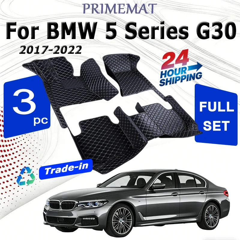 

Luxury Car Floor Mats For BMW 5 Series G30 2017~2022 Carpets Mat Rugs Anti Dirty Pad Car Accessories 520i 525i 530i 540i
