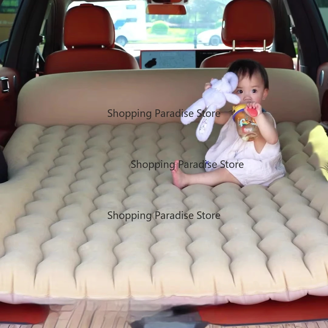 Car air Bed Travel  Car Air Inflation Travel Bed Mattress Universal Back Seat Support Outdoor Camping Mat Cushion